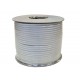 White RG6 CCS Double Screened Coaxial Cable